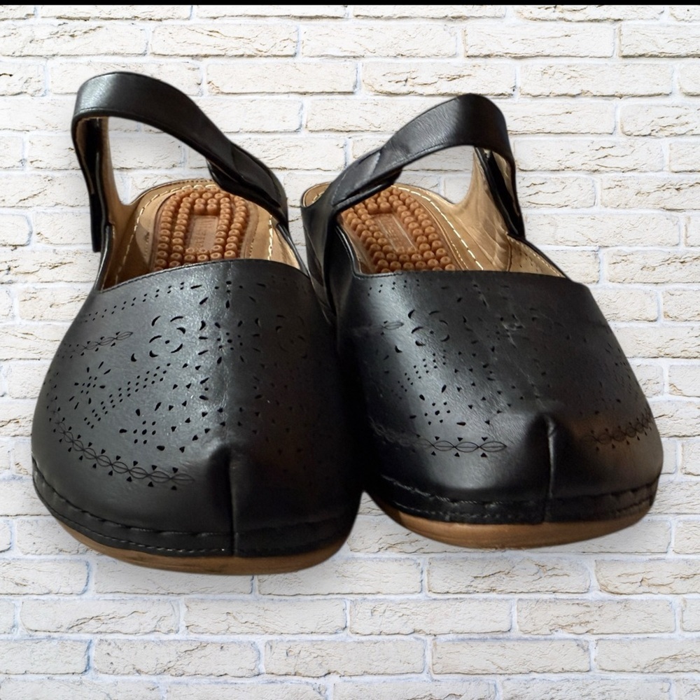 ALICEGANA Orthopedic Mule Shoes for women - Massaging Shoe Size 41 - Black - Picture 3 of 7